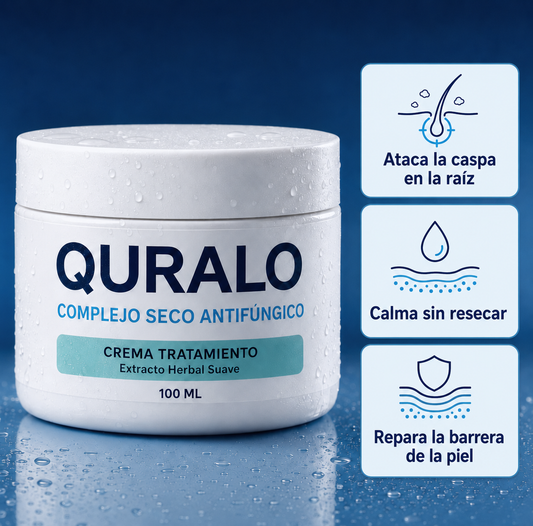 QURALO| Crema contra la caspa y dermatitis seborreica